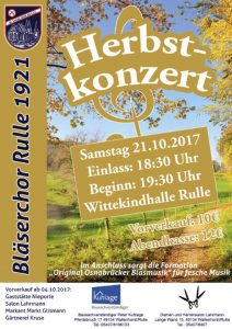 Plakat zum Herbstkonzert